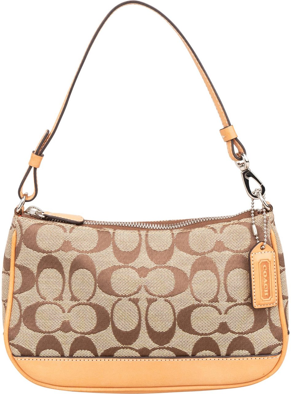 Coach Monogram Signature Demi Handbag Bruin