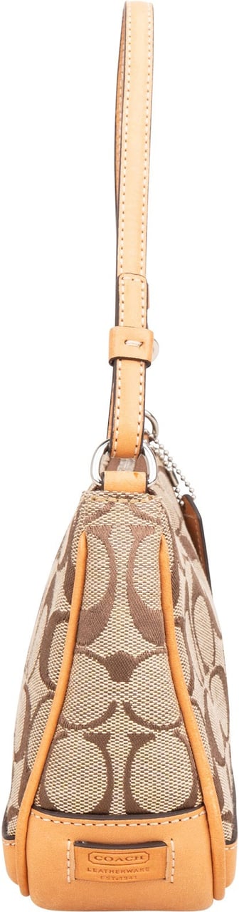 Coach Monogram Signature Demi Handbag Bruin