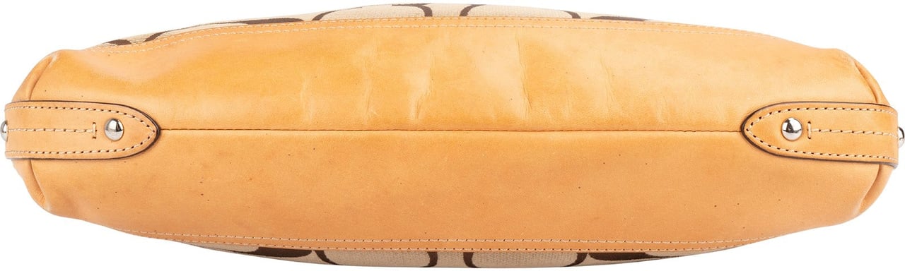 Coach Coach Monogram Signature Soho Small Hobo Crossbody Bag Beige
