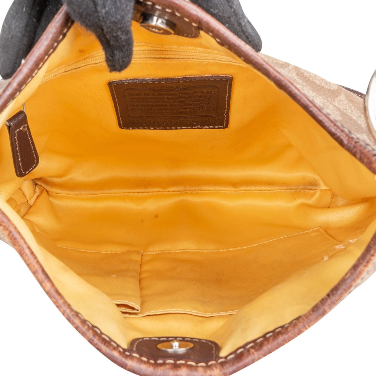 Coach Monogram Signature Canvas Duffle Crossbody Bag Bruin