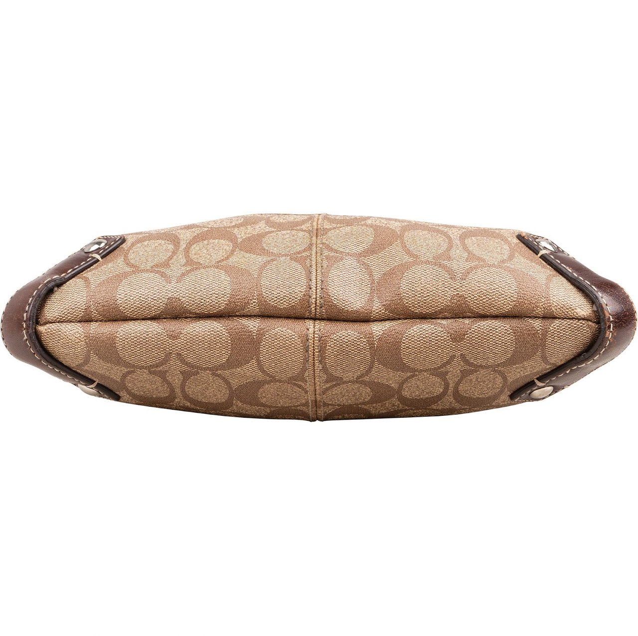 Coach Monogram Signature Canvas Duffle Crossbody Bag Bruin