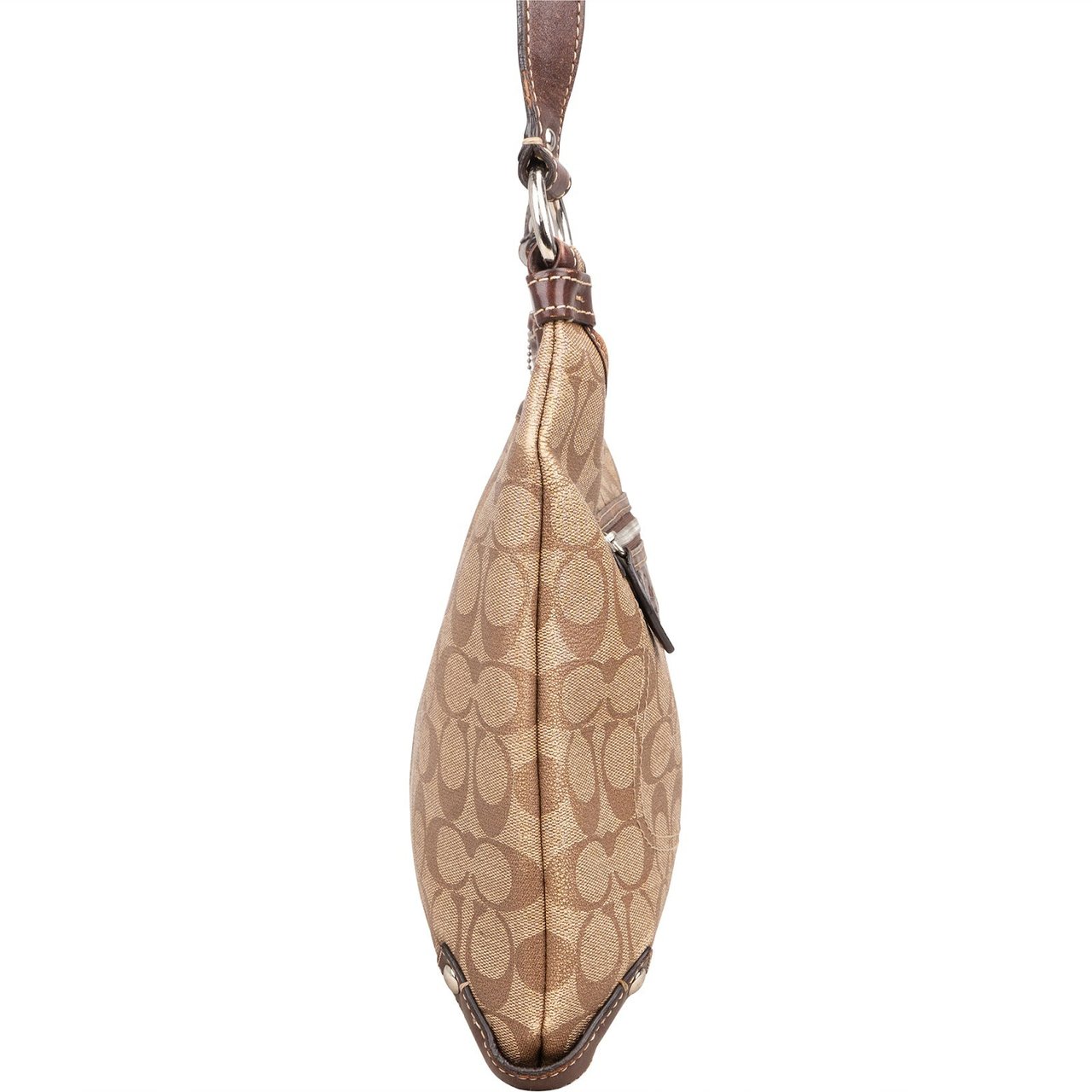 Coach Monogram Signature Canvas Duffle Crossbody Bag Bruin