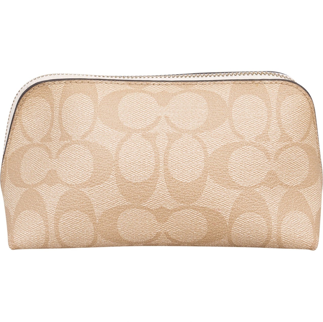 Coach Monogram Signature Cosmetic Pouch Beige