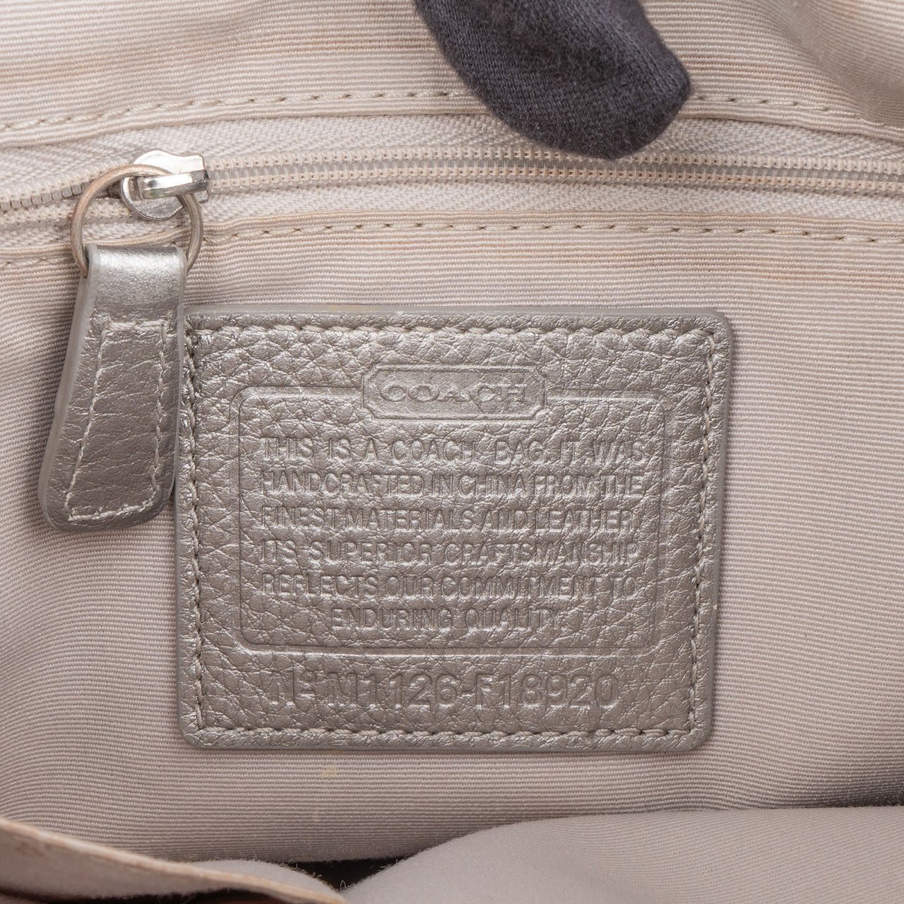 Coach Coach Monogram Signature File Crossbody Bag Lichtblauw