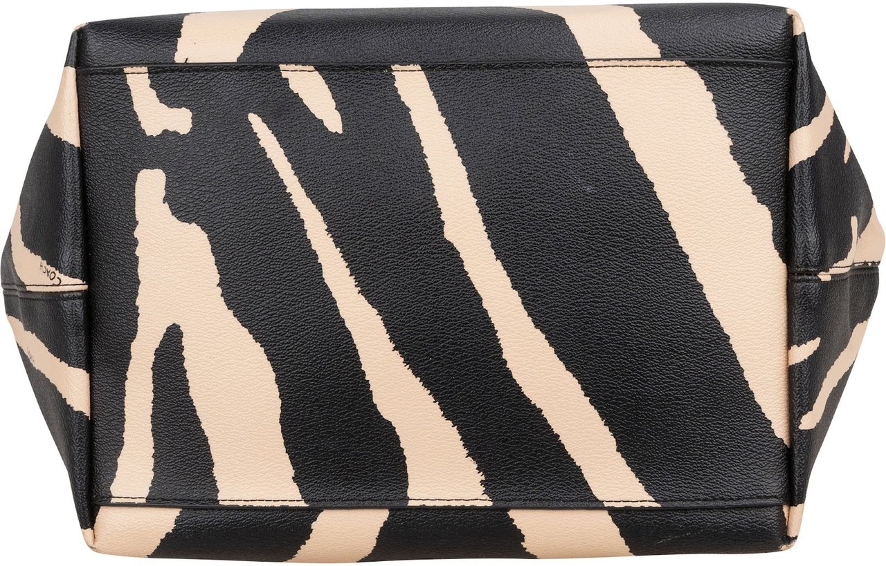 Coach Zebra Print City Shopper Shoulder Bag Zwart