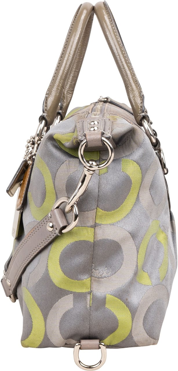 Coach Coach Madison Op Art Sabrina Sateen Satchel Handbag Divers