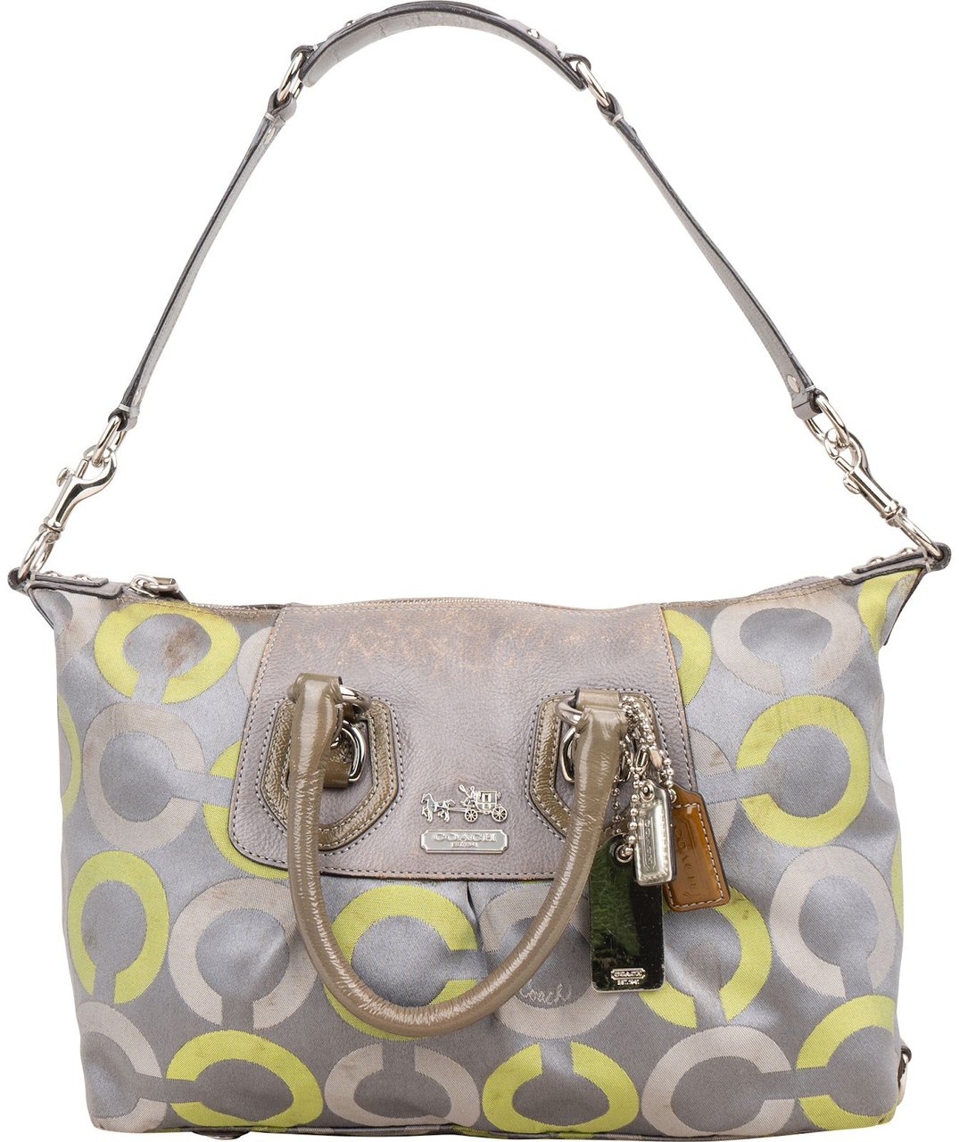 Coach Coach Madison Op Art Sabrina Sateen Satchel Handbag Divers