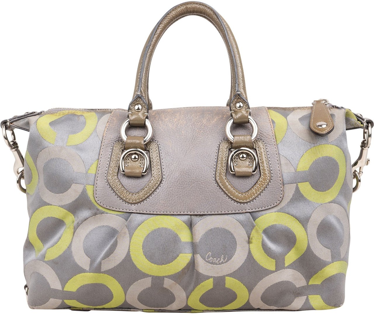 Coach Coach Madison Op Art Sabrina Sateen Satchel Handbag Divers