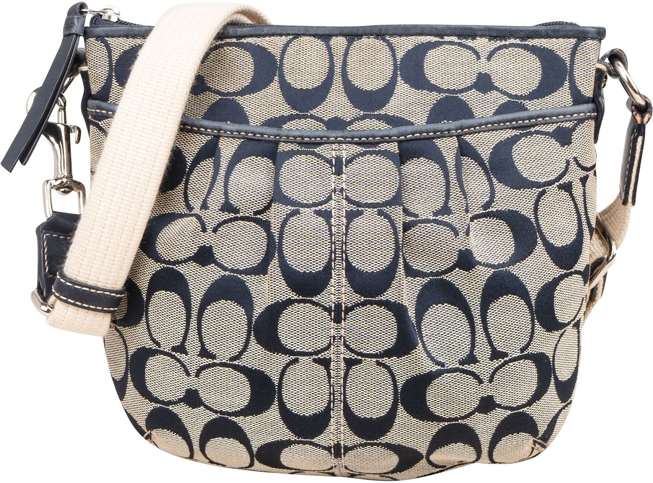 Coach Coach Monogram Signature Swingpack Small Crossbody Bag Beige