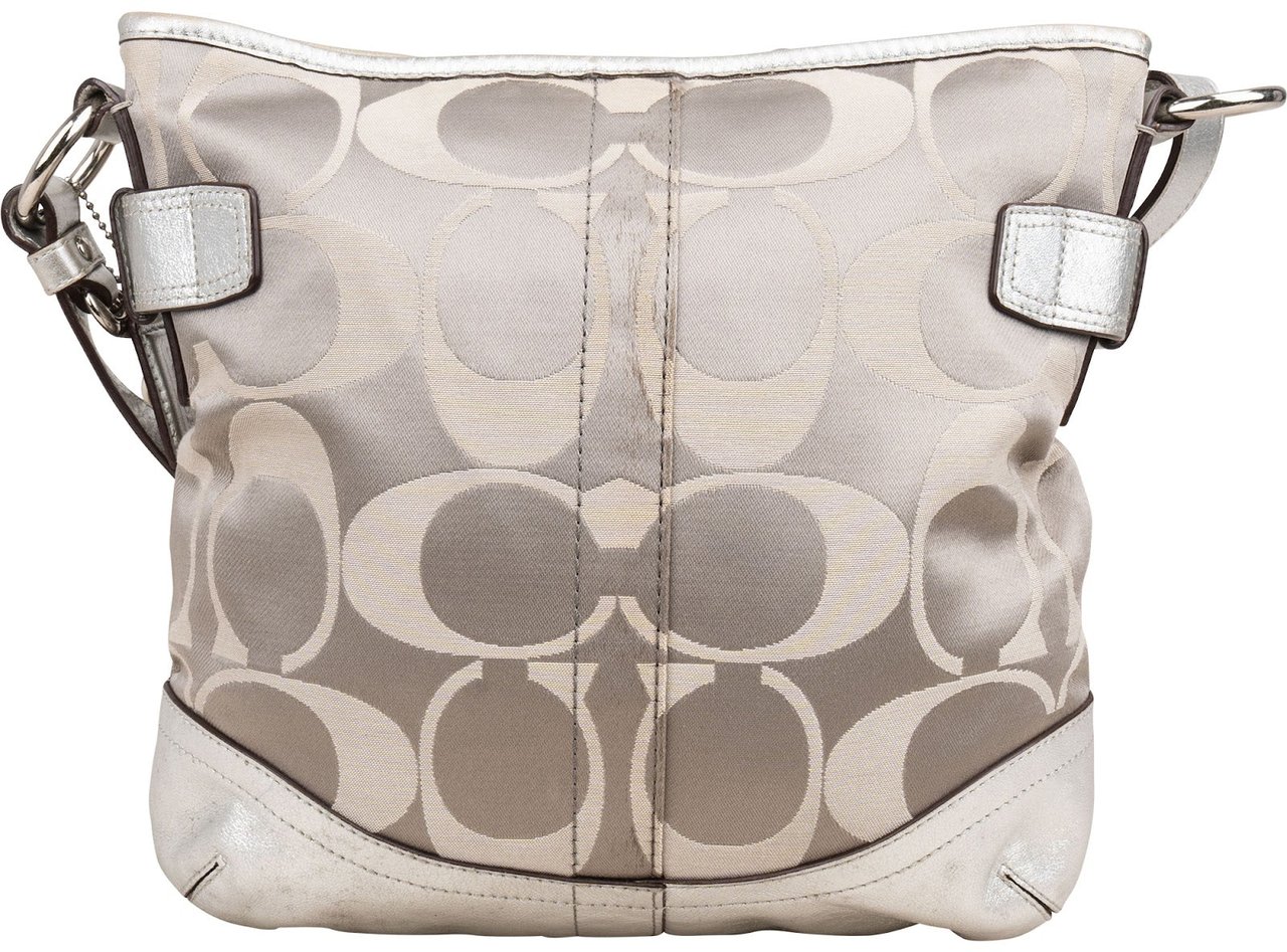 Coach Monogram Signature Glam Tote Shoulder Bag Divers