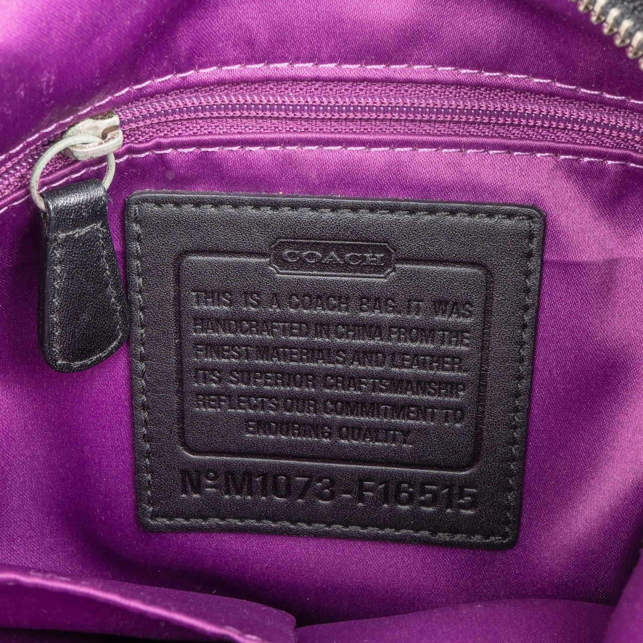 Coach Coach Monogram Signature Buckle Tote Crossbody Bag Zwart