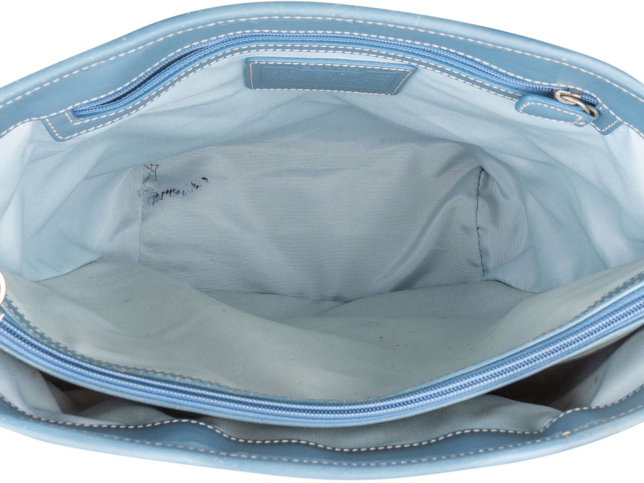 Coach Hamptons Weekend Straw Tote Handbag Blauw