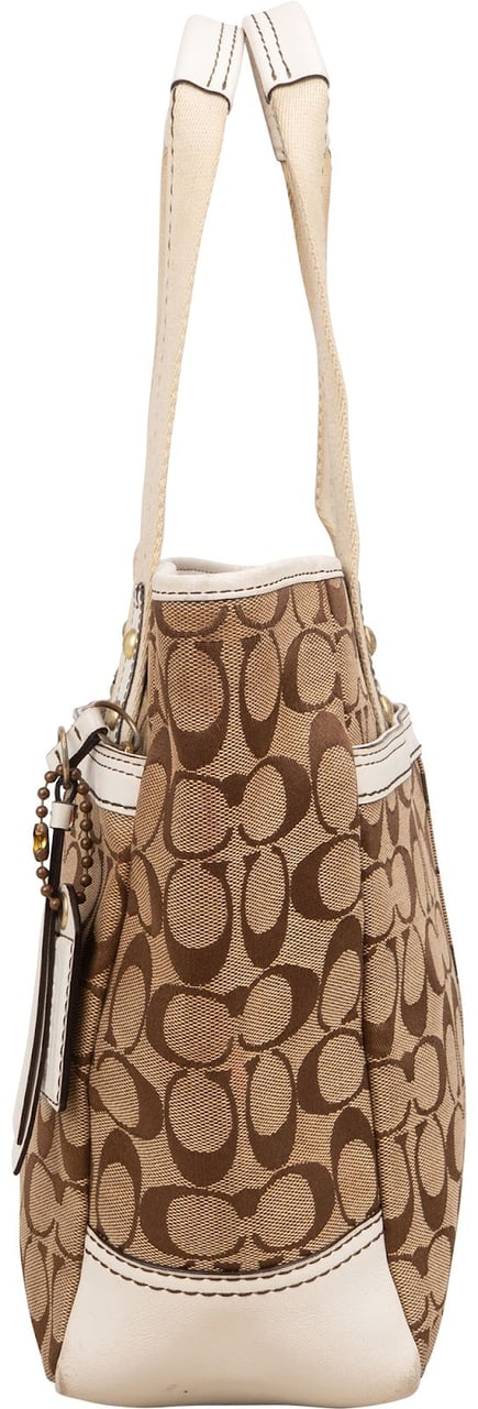 Coach Coach Monogram Signature Tote Shoulder Bag Bruin