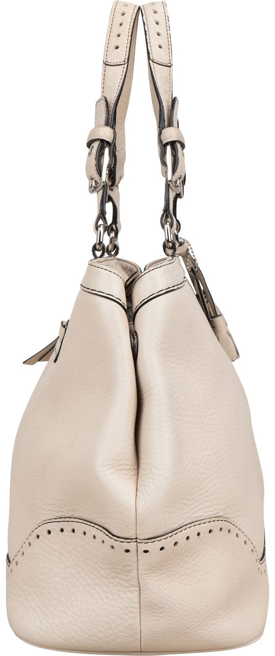 Coach Pebbled Leather Legacy Handbag Wit