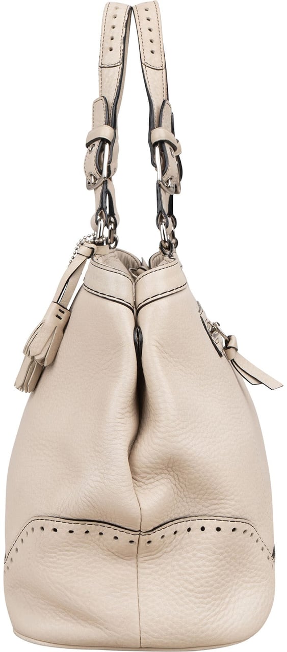 Coach Pebbled Leather Legacy Handbag Wit