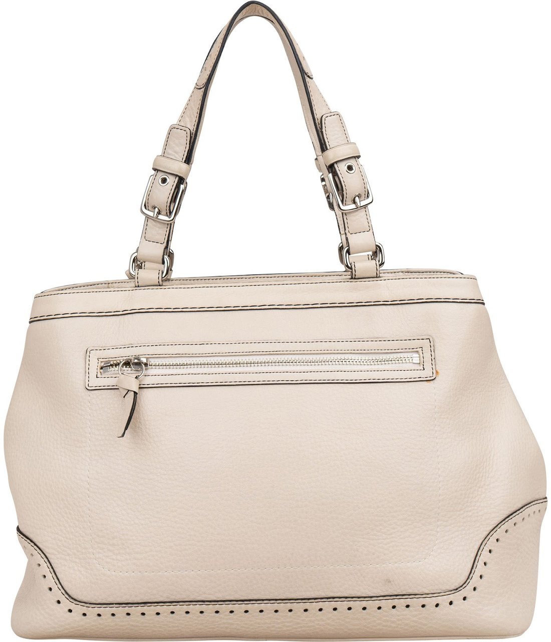 Coach Pebbled Leather Legacy Handbag Wit