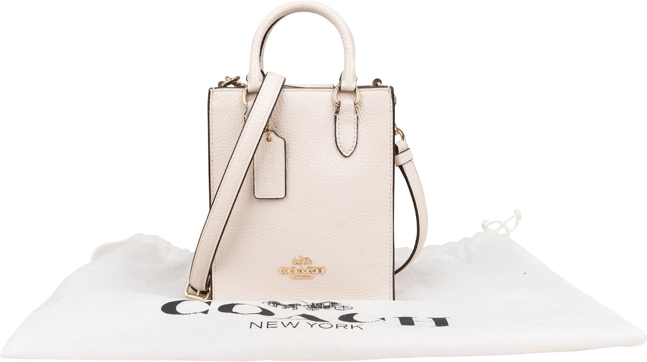 Coach Pebbled Dempsey Mini North South Tote Crossbody Handbag Divers