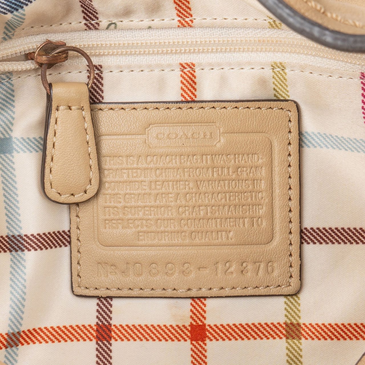 Coach Coach Legacy Leather Duffle Shoulder Bag Beige