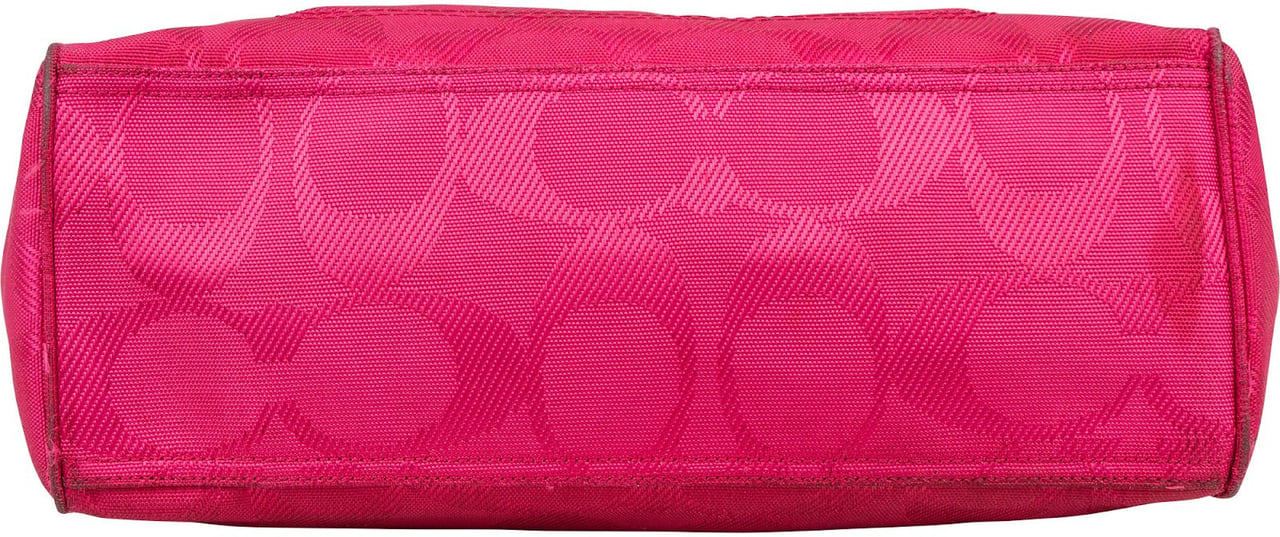 Coach Monogram Optic Signature Fabric Satchel Shoulder Bag Roze