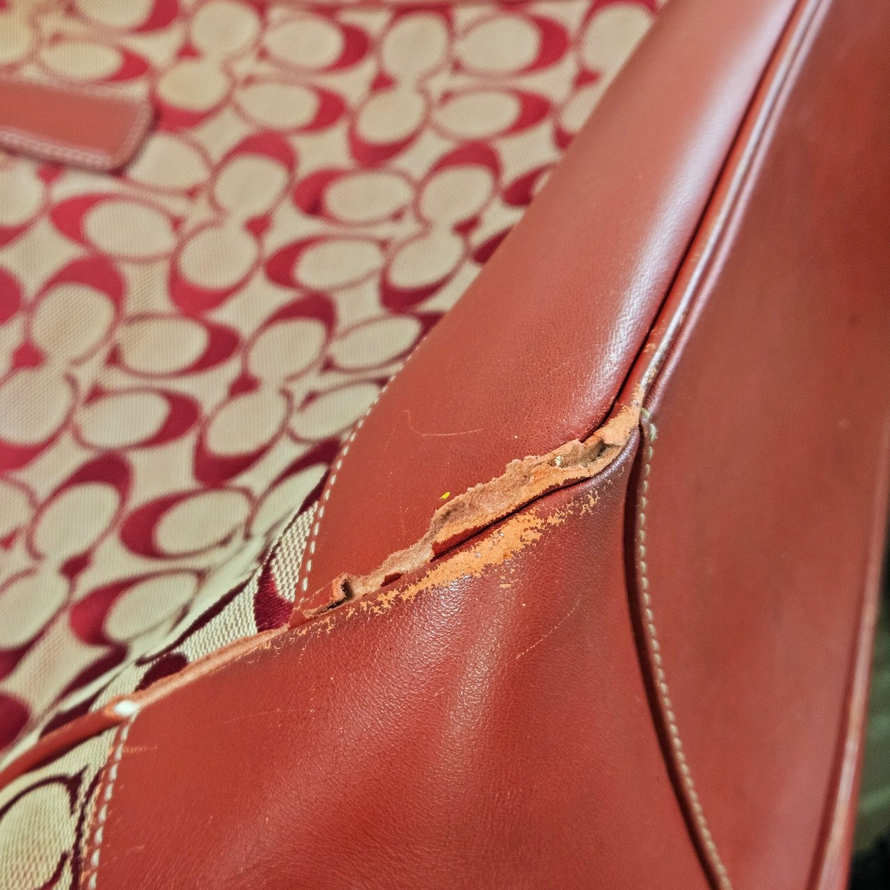 Coach Monogram Signature Canvas Optic Tote Handbag Divers