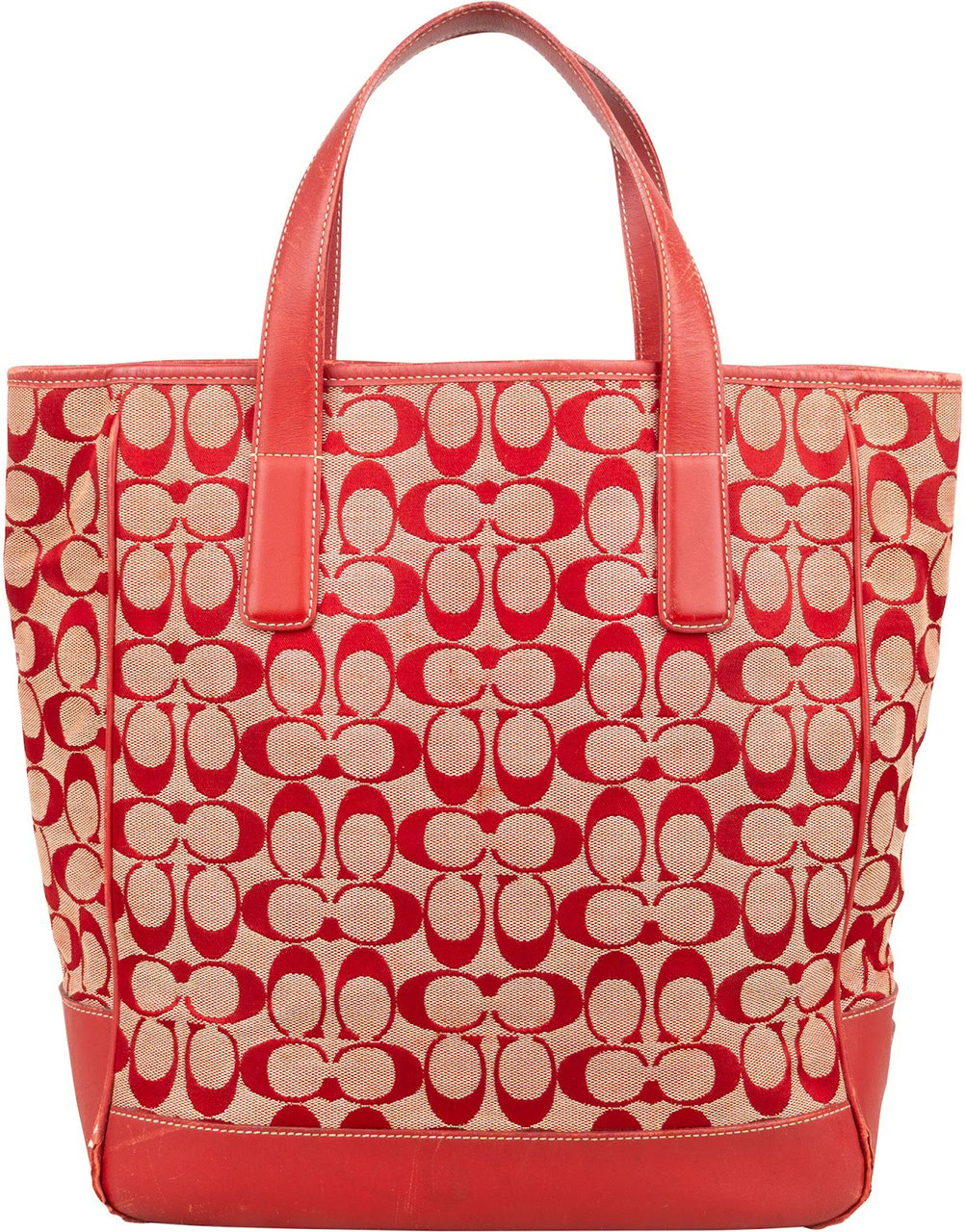 Coach Monogram Signature Canvas Optic Tote Handbag Divers