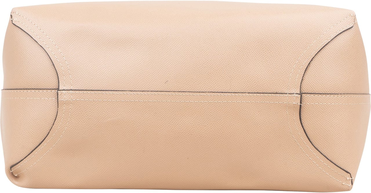Coach Crossgrain Reversible City Tote Shoulder Bag Beige