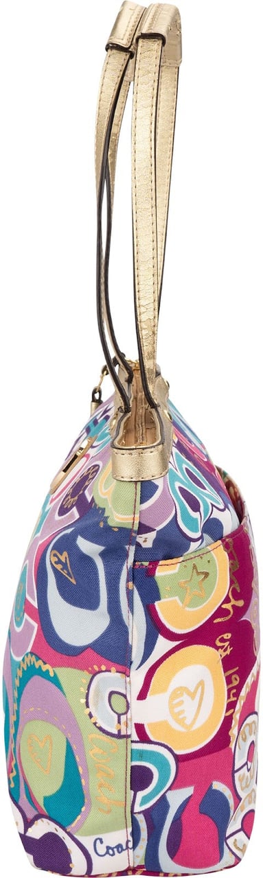 Coach Poppy Pop Graffiti Glam Tote Shoulder Bag Divers