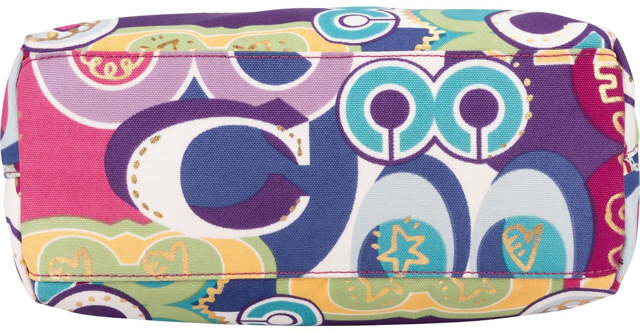Coach Poppy Pop Graffiti Glam Tote Shoulder Bag Divers