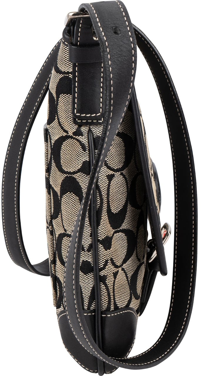 Coach Coach Monogram Soho Flap Crossbody Bag Zwart