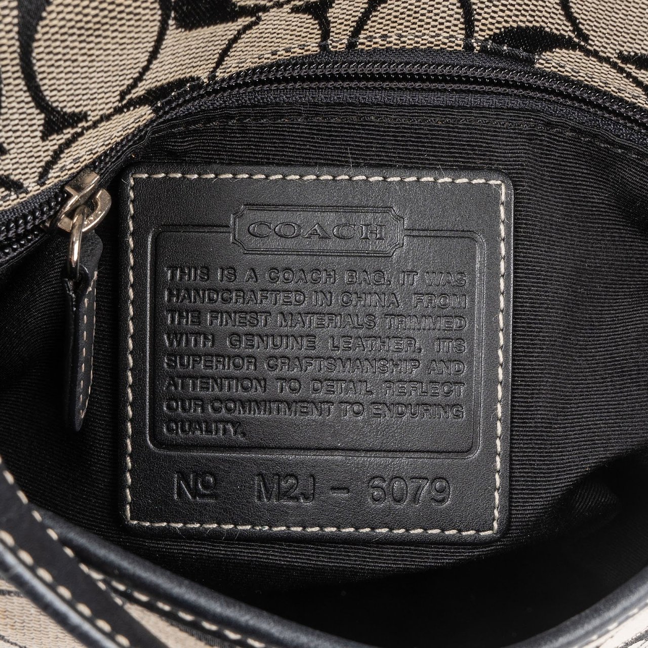Coach Coach Monogram Soho Flap Crossbody Bag Zwart