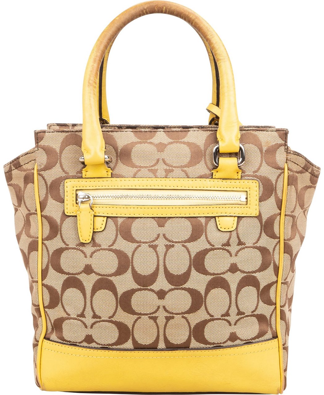Coach Coach Monogram Signature Canvas  Carryall Handbag Bruin