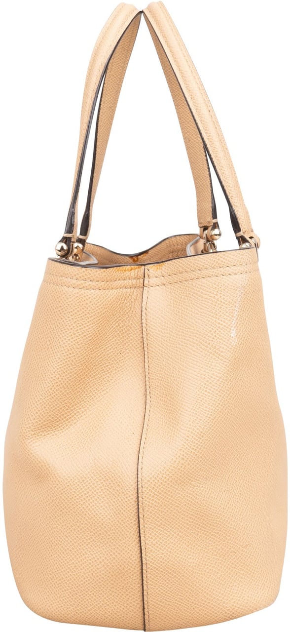 Coach Crossgrain Small Margot Carryall Handbag Beige