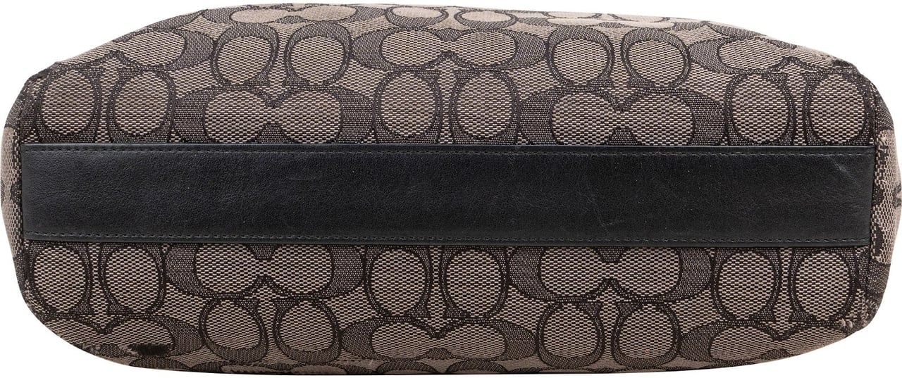 Coach Monogram Signature Canvas Prairie Satchel Handbag Zwart