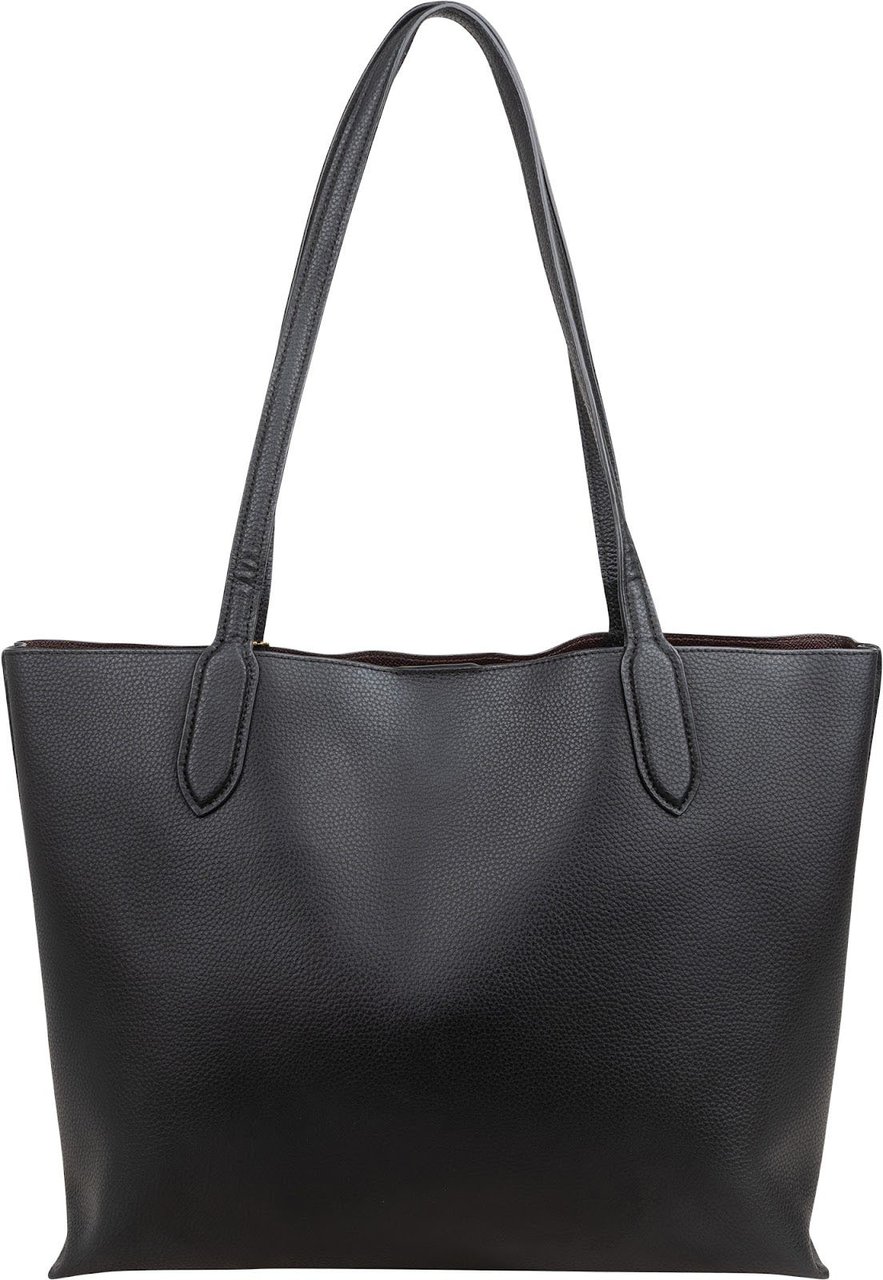Coach Pebbled Leather Willow Tote Shoulder Bag Zwart