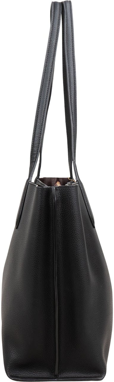 Coach Pebbled Leather Willow Tote Shoulder Bag Zwart