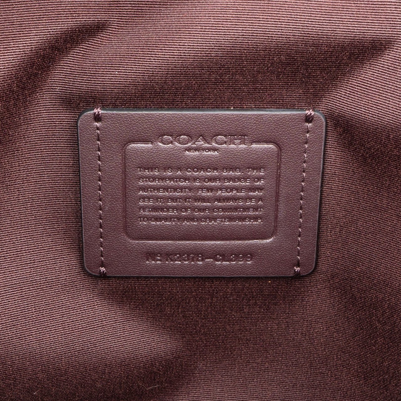 Coach Monogram Canvas Zip Shoulder Bag Bruin