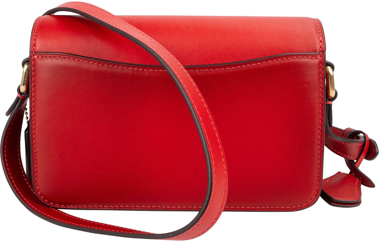 Coach Red Leather Studio Shoulder Crossbody Bag Rood