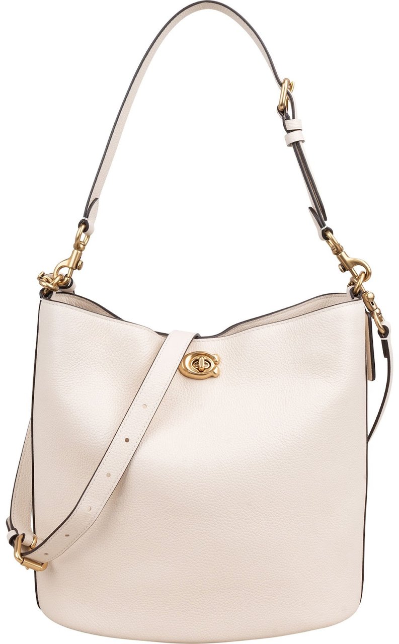 Coach Polished Pebble Leather Willow Bucket Crossbody Shoulder Bag Wit