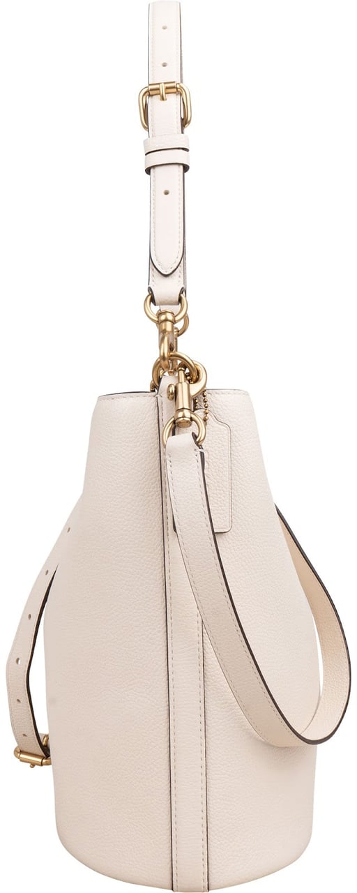 Coach Polished Pebble Leather Willow Bucket Crossbody Shoulder Bag Wit