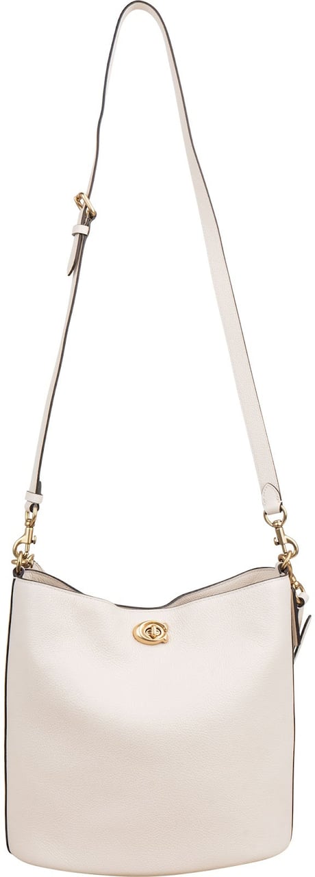Coach Polished Pebble Leather Willow Bucket Crossbody Shoulder Bag Wit