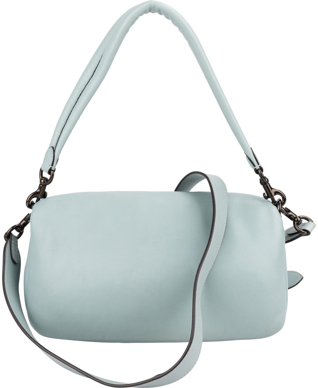 Coach Soft Leather Pillow Tabby 26 Shoulder Crossbody Bag Lichtblauw
