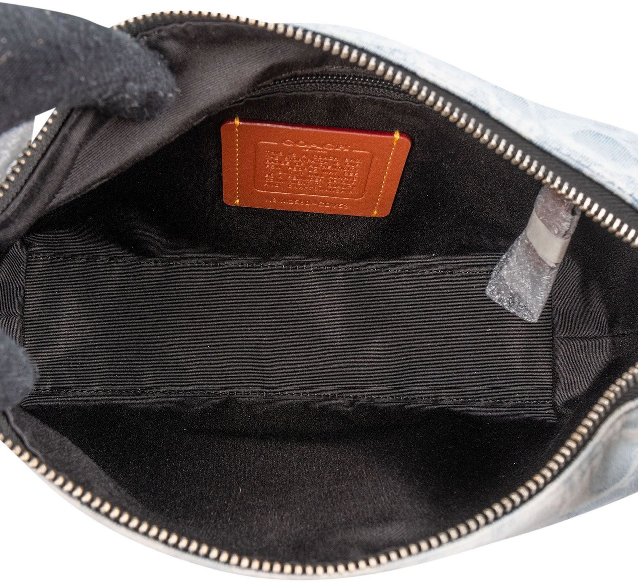 Coach Monogram Signature Denim Jamie Camera Crossbody Bag Lichtblauw