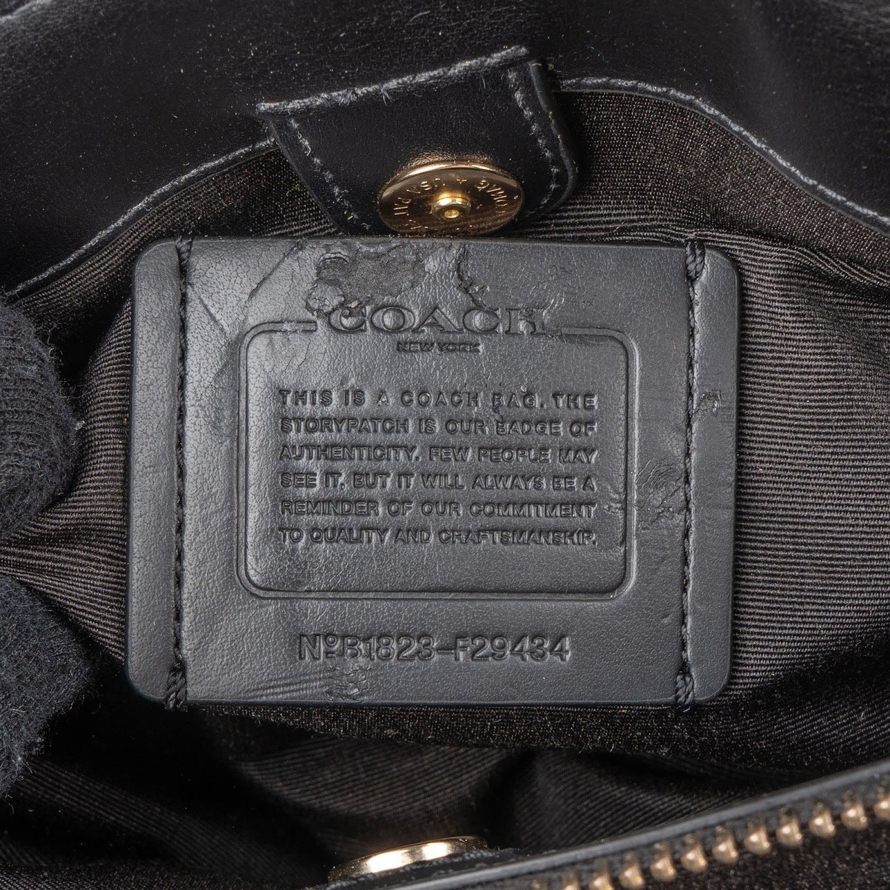 Coach Signature Monogram Canvas Mini Lillie Carryall Crossbody Handbag Bruin