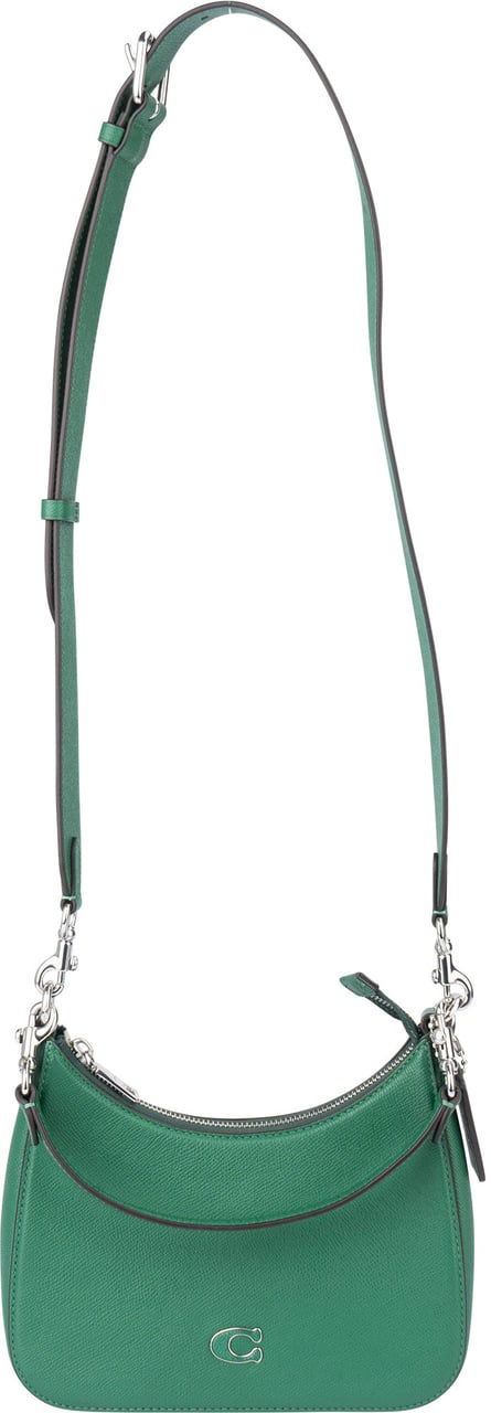 Coach Coach Green Leather Hobo Shoulder Bag Groen