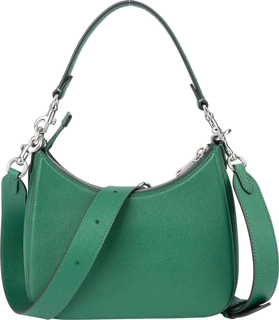 Coach Coach Green Leather Hobo Shoulder Bag Groen