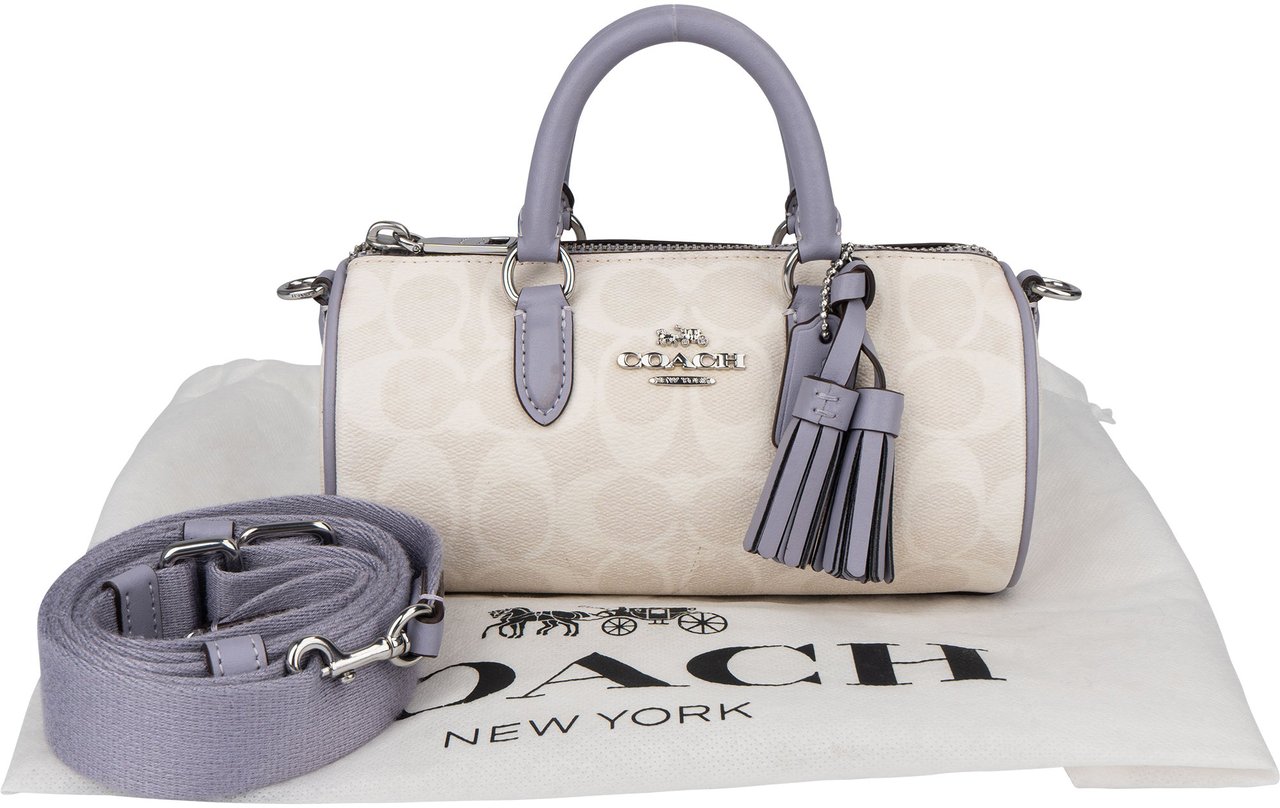 Coach Coach Monogram Mini Lacey Handbag Wit