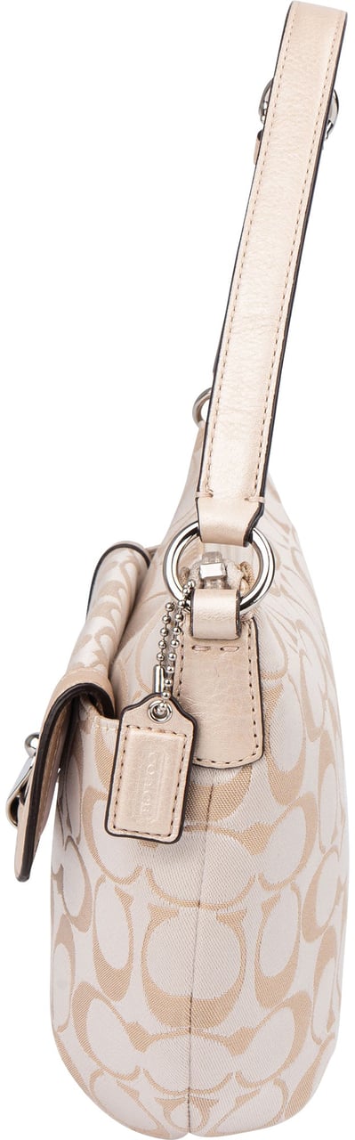 Coach Coach Monogram Kristian Shoulder Bag Beige