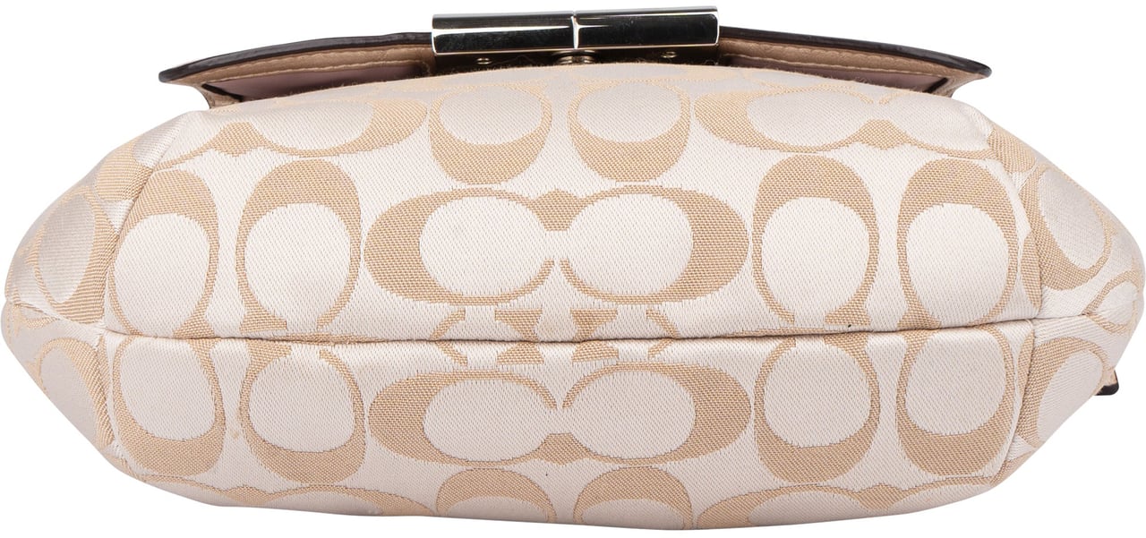 Coach Coach Monogram Kristian Shoulder Bag Beige