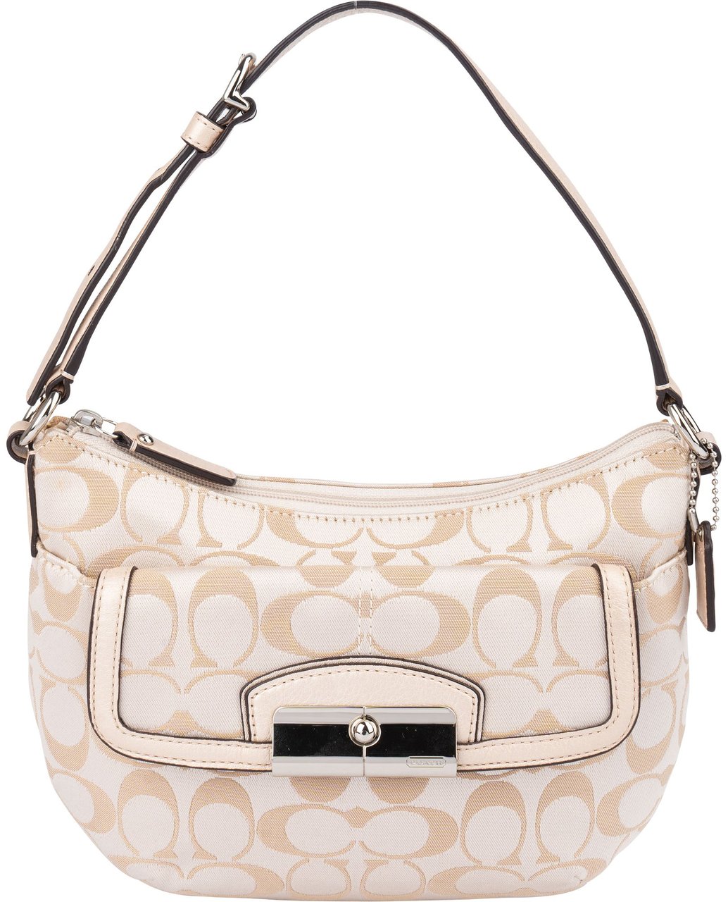 Coach Coach Monogram Kristian Shoulder Bag Beige
