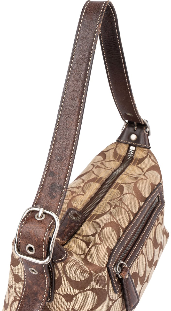 Coach Coach Monogram Mini Handbag Bruin
